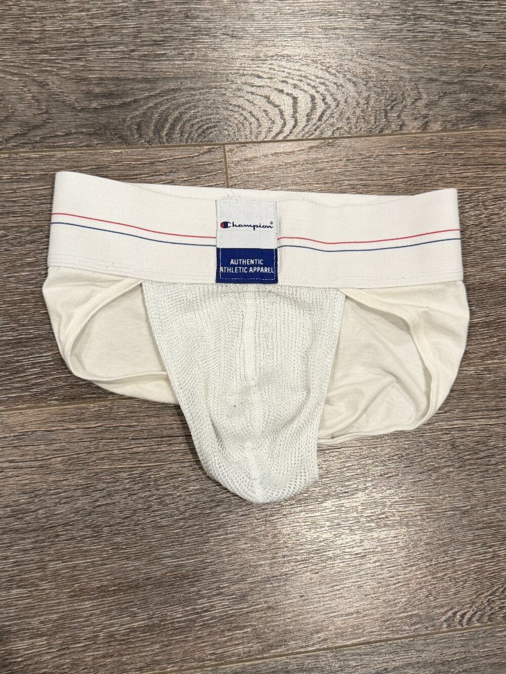 Vintage Champion Athletic Supporter Jockbrief White Size Medium 32-34 Rare USA S